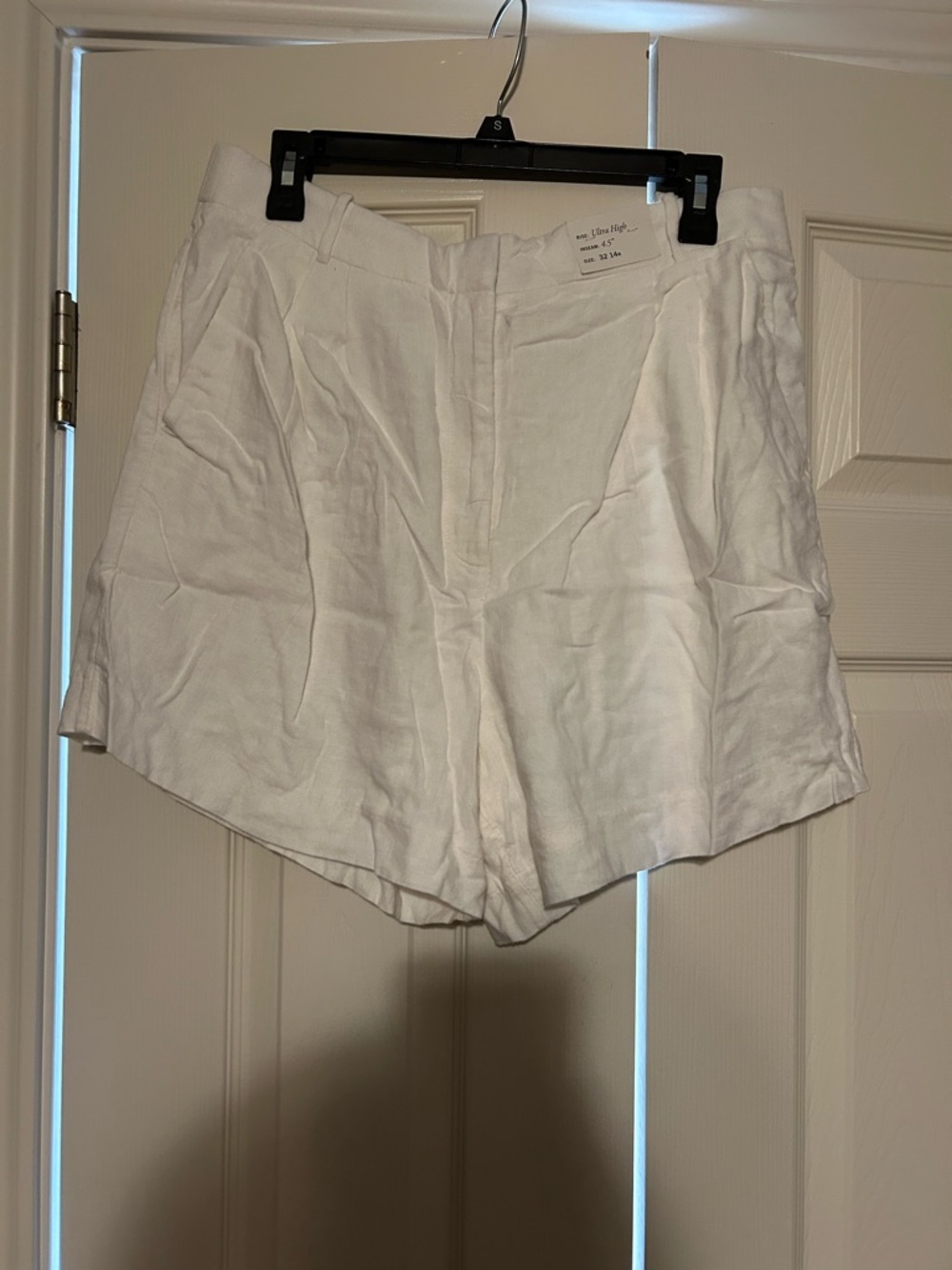 Abercrombie Linen Blend High-Waist trouser shorts